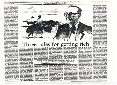 Warren Buffett's 3 Rules for Getting Rich