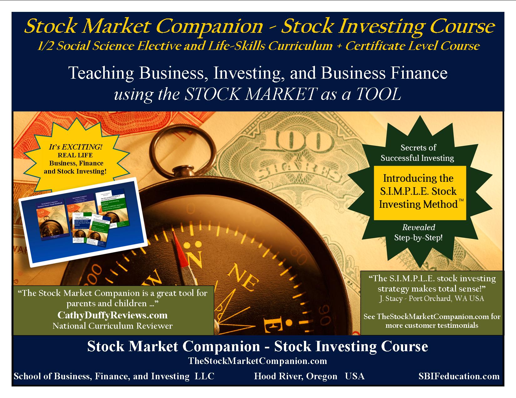 Stock Market Companion – Stock Investing Course (The Complete ONLINE ... - Stock Market Investing Tutorial Online Course